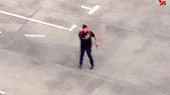 فیلم مذاکره پلیس با مهاجم ایرانی - آلمانی حادثه مونیخ+تصاویر