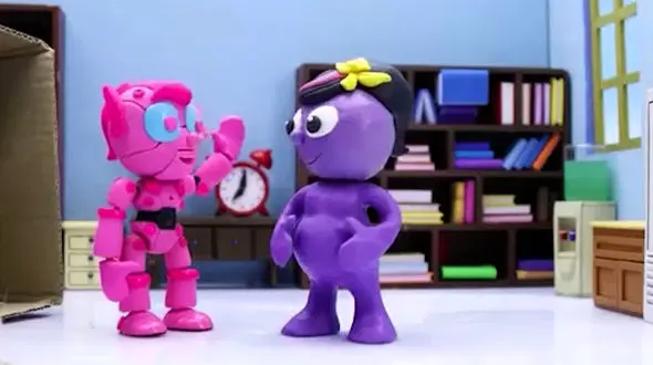 فیلم انیمیشن خمیر بازی دختر فرشته در مقابل پسر جن