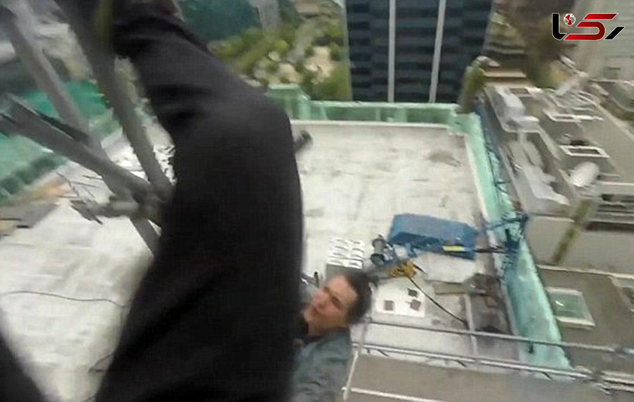 فیلم سقوط از طبقه 17  یک هتل در ونکوور + تصاویر