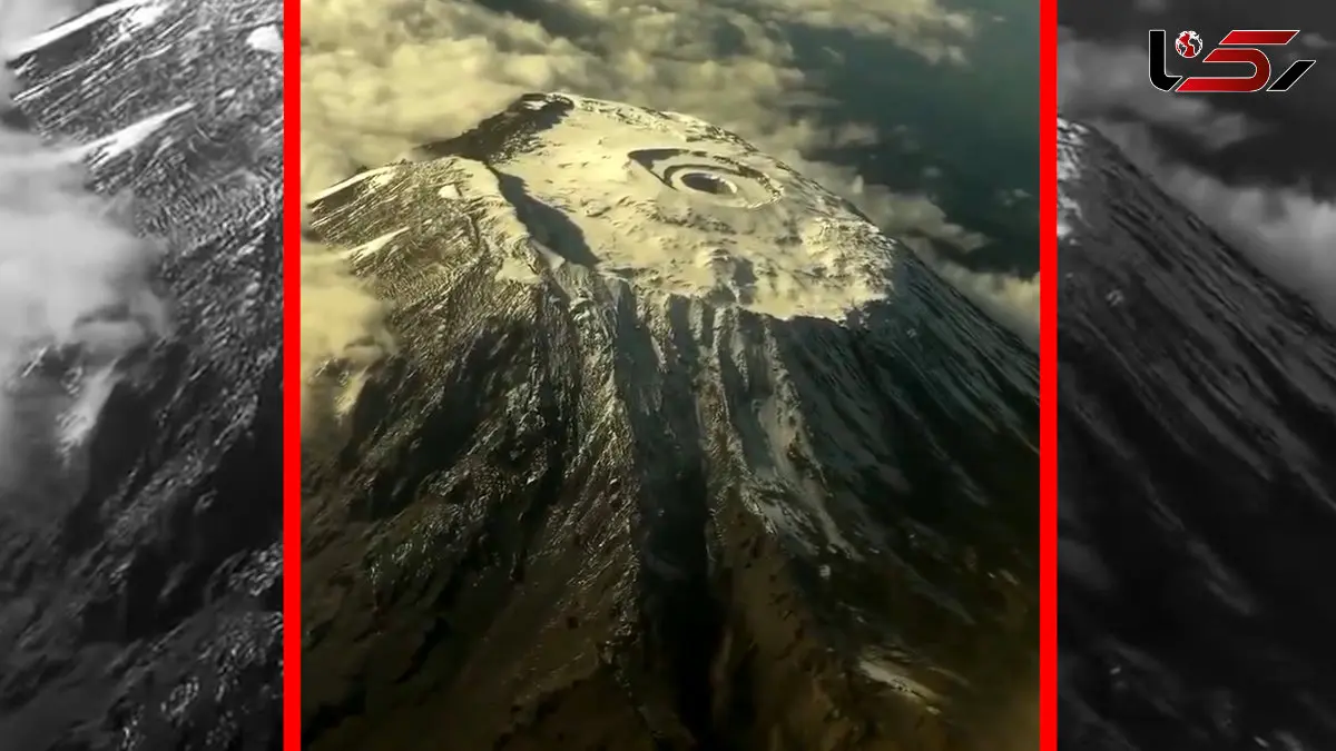 فیلم نمای نفس گیر کلیمانجارو از کابین خلبان