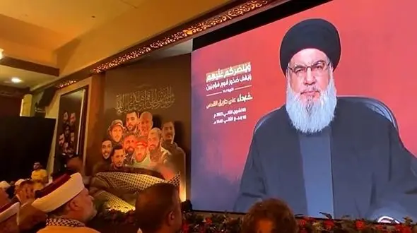 روایت مردم نبطیه از «همه گزینه های روی میز» سید حسن نصرالله در برابر اسرائیل + فیلم 