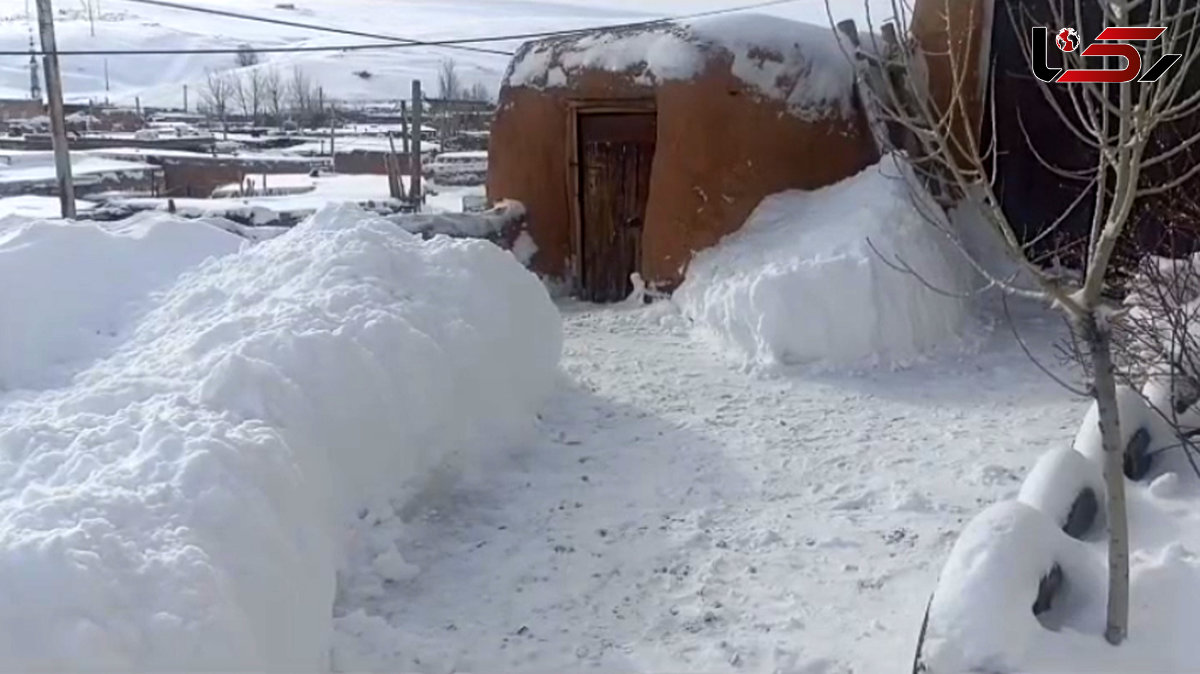 فیلمی زیبا حجم برف در روستای کچه گنبد کردستان