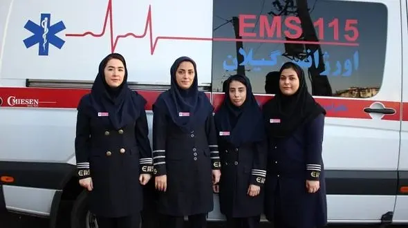 راه اندازی اورژانس بانوان برای نخستین بار در رشت 