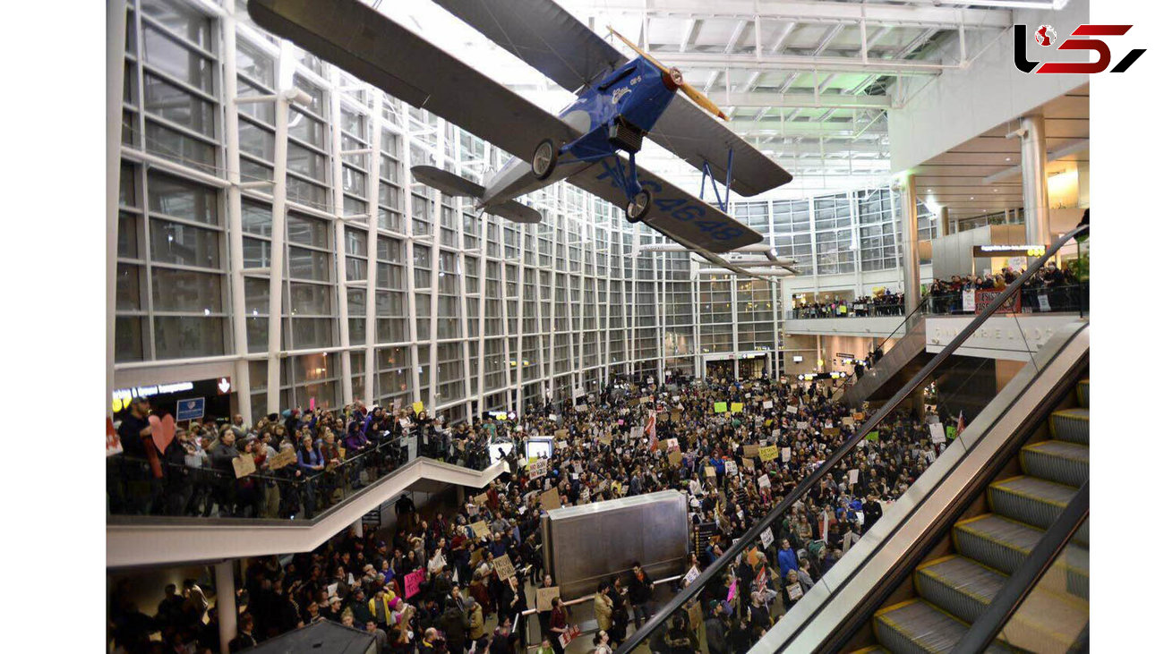 فرودگاه های آمریکا صحنه اعتراض به فرمان ترامپ