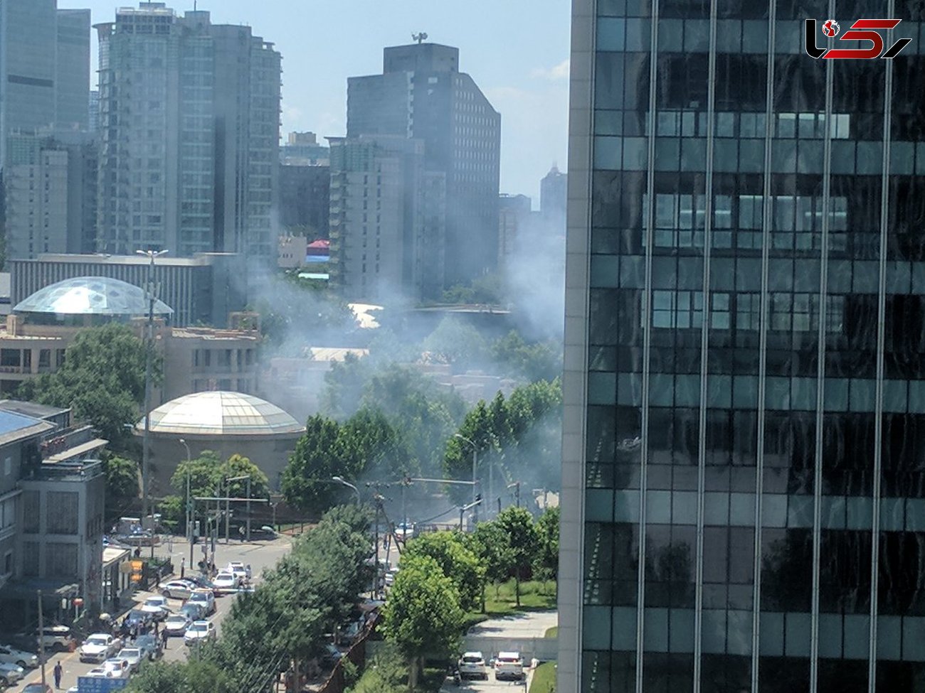 انفجار نزدیک سفارت آمریکا در پکن+ تصاویر 