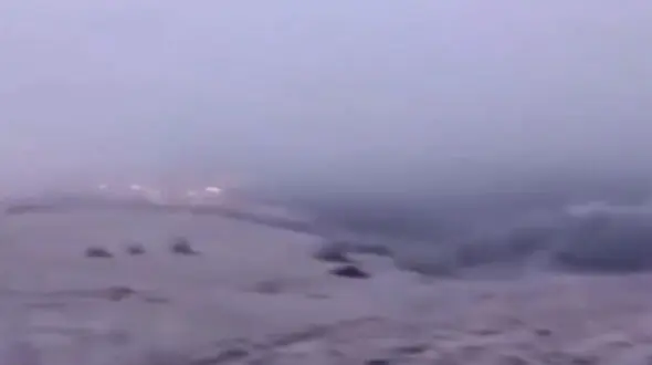 فیلم بارش برف در گردنه حیران آستارا