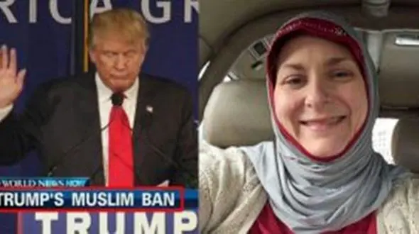 این زن آمریکایی را دونالد ترامپ مسلمان کرد+عکس