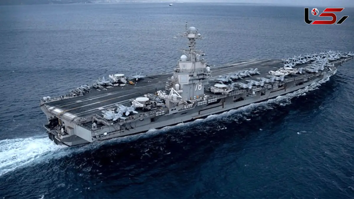 ناو جرالد فورد 30 ساعت در آتش می‌سوخت