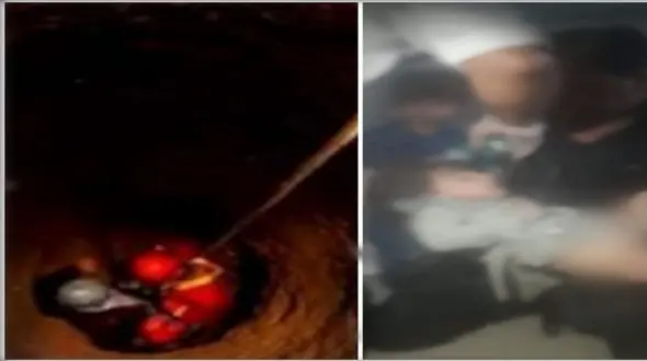 خوش شانس ترین کودک زاهدانی را بشناسید ! / سقوط هولناک به چاه 10 متری 