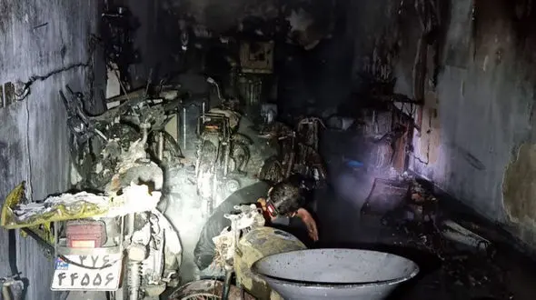 آتش گرفتن هولناک 2 خانه و یک مغازه در بوکان 