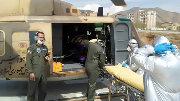 پرواز بالگرد اورژانس برای نجات پسر 3 ساله ملکانی