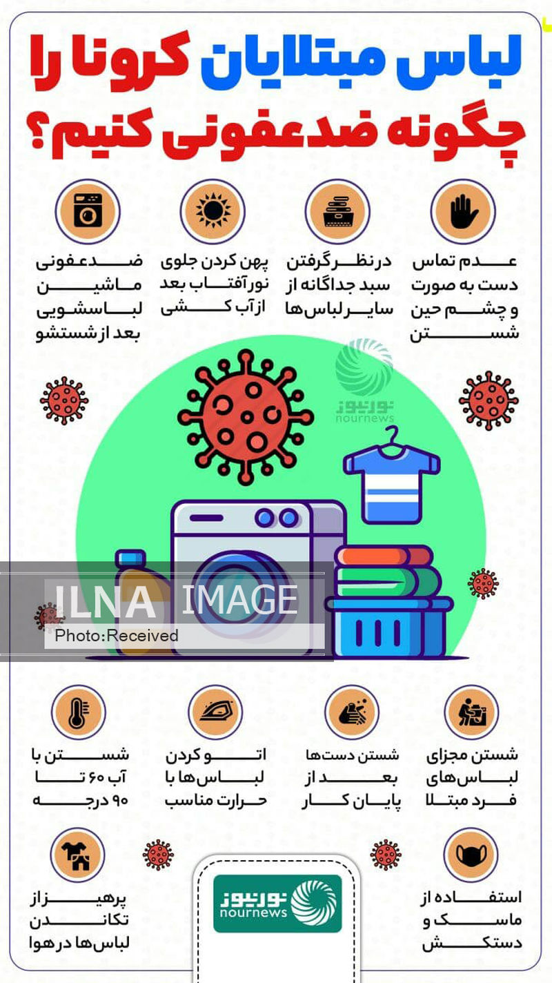 ضدعفونی لباس کرونایی ها