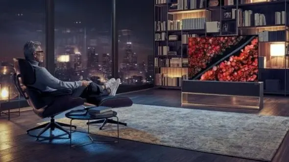 ال جی تلویزیونی عجیب که لوله می شود را ساخت+ تصاویر