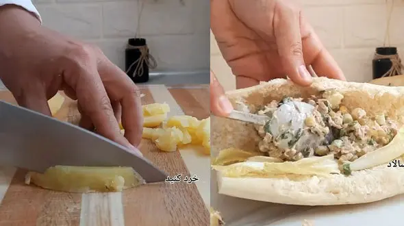 ساندویچ تن ماهی یک ساندویچ خاص + فیلم