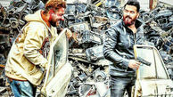 عکس منتشر نشده از پژمان بازغی و محسن کیایی در پشت صحنه بارکد