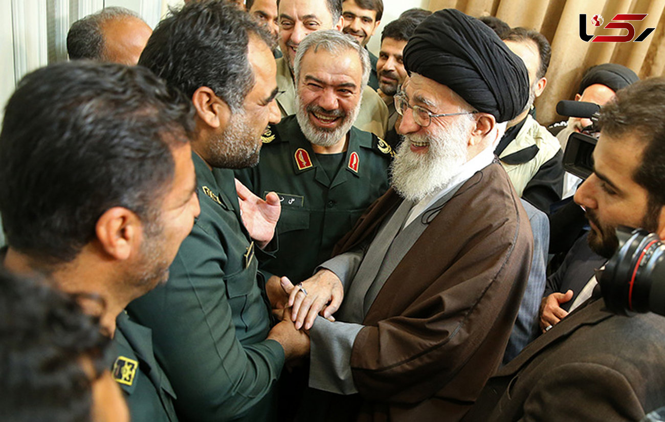 رهبر معظم انقلاب اسلامی در دیدار پاسدارانی که متجاوزان امریکایی به آبهای ایران را بازداشت کردند + فیلم