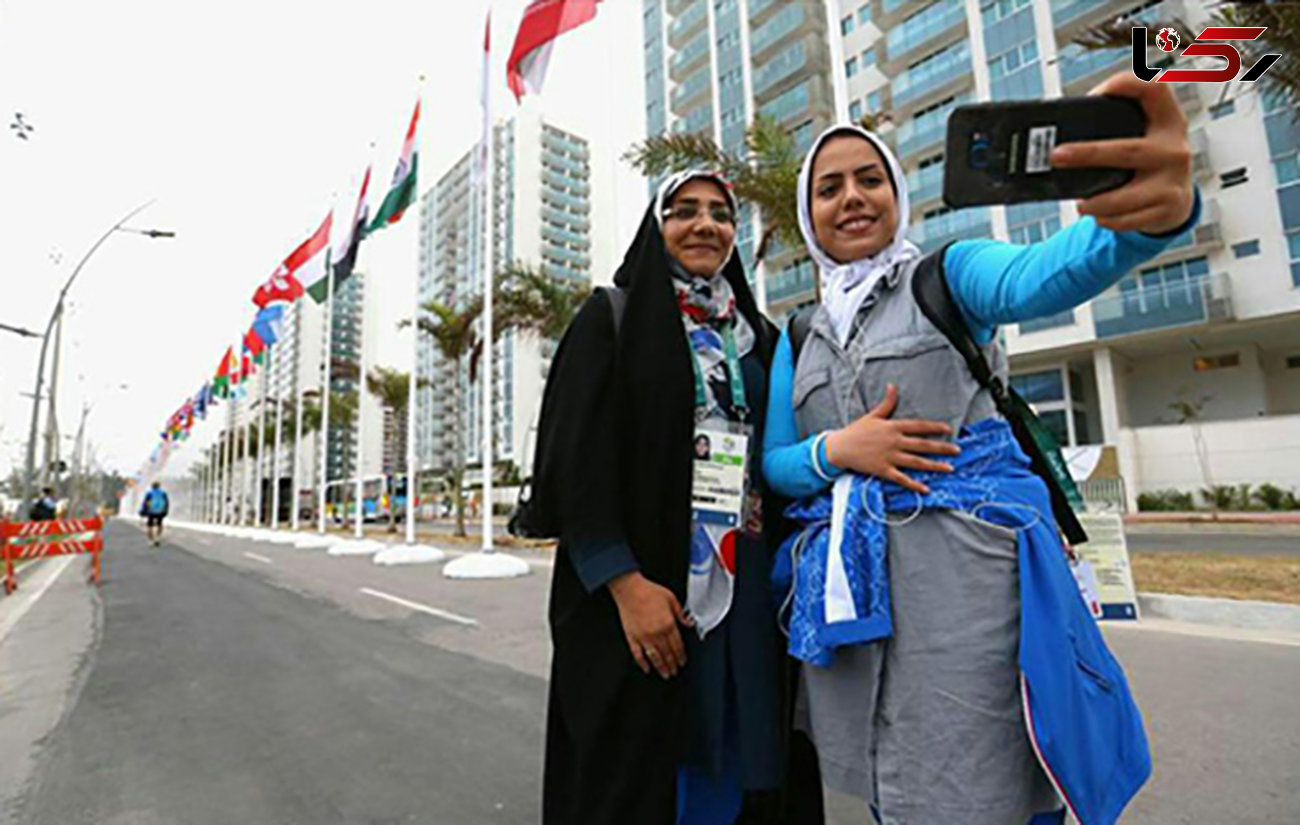 تصویر سلفی 2 زن المپیکی ایران، عکس اصلی سایت بازی‌های المپیک ریو شد+عکس