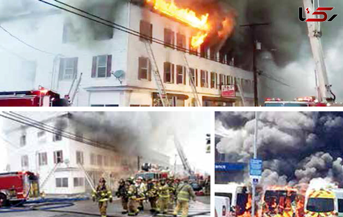 آتش سوزی بزرگ در یک ساختمان منچستر 4 قربانی گرفت + عکس