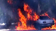 تعقیب و گریز پلیس فارس با تبهکاران / خودروی حامل مواد مرگ را به آتش کشیدند
