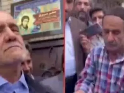 پیرمرد جانباز زباله‌گرد این چنین یقه پزشکیان را گرفت؛ خاتمی به ما دروغ گفت، احمدی‌نژاد به ما دروغ گفت، روحانی به ما دروغ گفت؛ دنیا دارِ مکافاته... + ویدیو