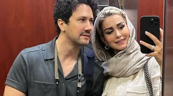 نگاهی به دیزاین شیک و زیبای میزغذای همسر شاهرخ استخری با بشقاب قلم آبی و لیوان های نوستالژیک مادربزرگ ها