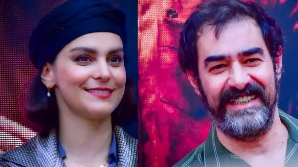 عکس / چهره دیدنی غزل شاکری در کنار شهاب حسینی !