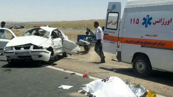 واژگونی مرگبار یک سواری سمند در اصفهان