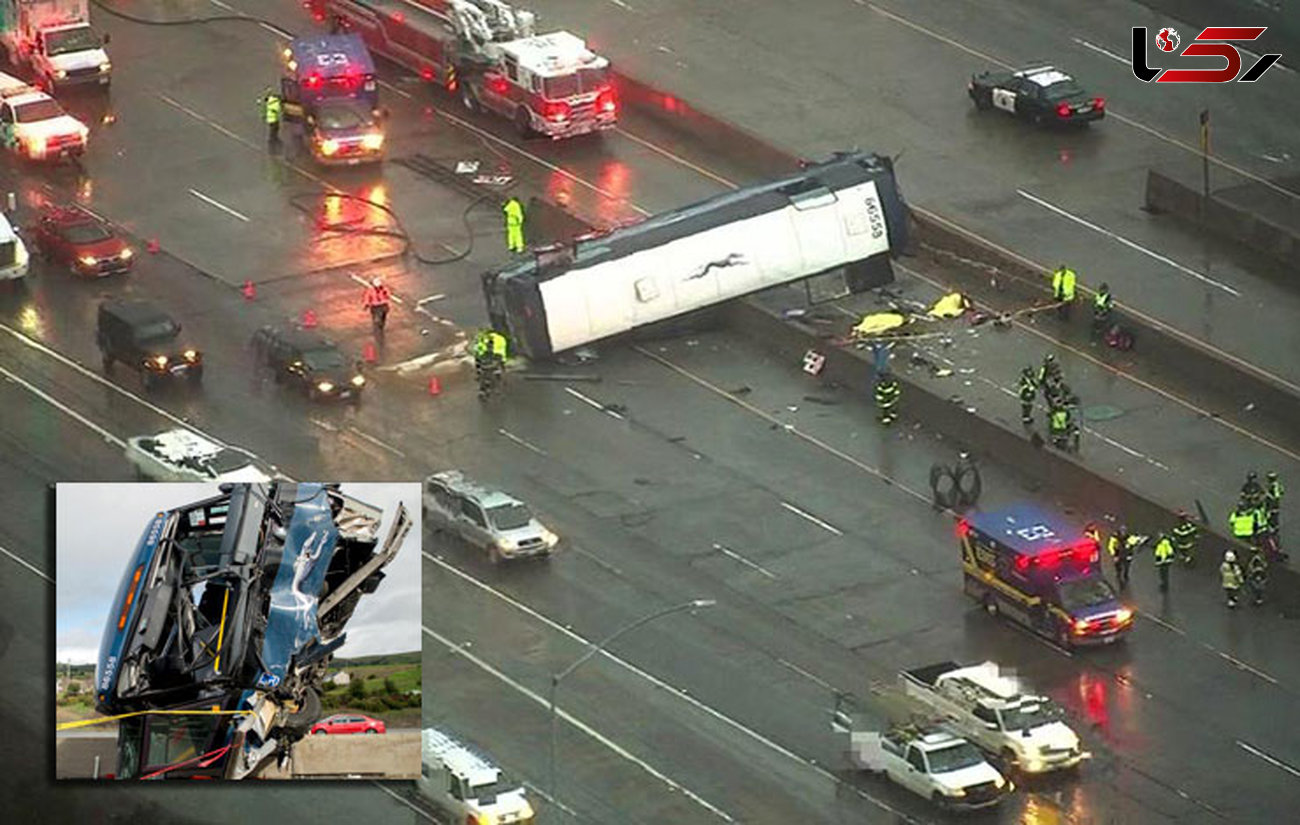 2 کشته و 8 مجروح در حادثه رانندگی لس‌آنجلس
