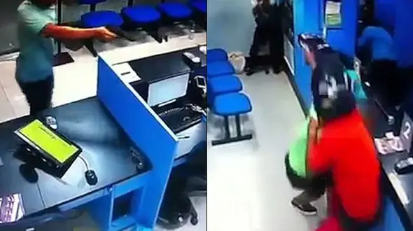 درگیری مسلحانه پلیس با 2 دزد مسلح + فیلم و عکس