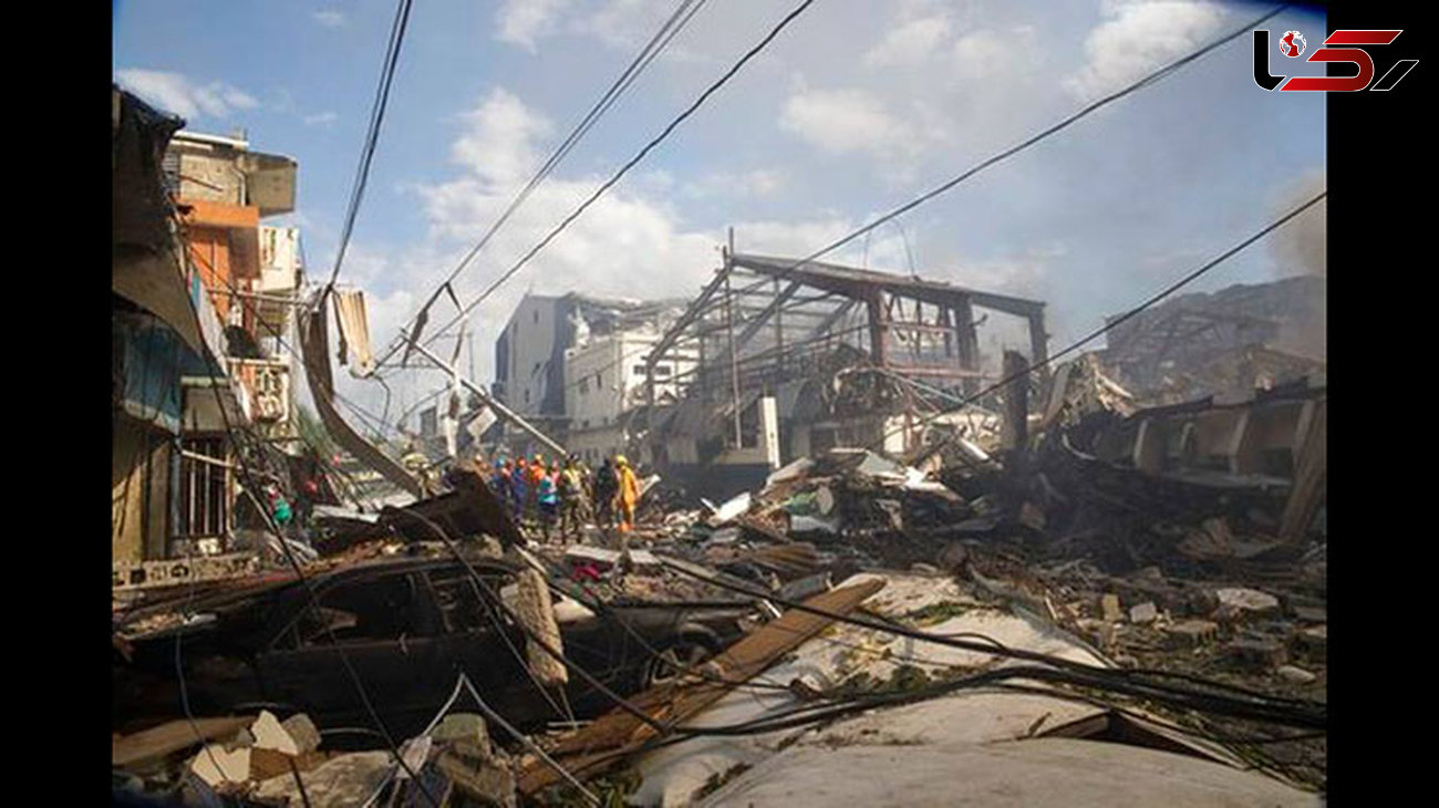 ۷۲ کشته و زخمی در انفجار کارخانه پلاستیک در دومینیکن+عکس