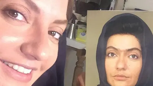 فیلم دیدنی از گریم دهه شصتی مهناز افشار با ابروهای پیوندی +فیلم و عکس