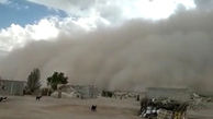 طوفان شدید گرد و خاک در شهرستان دلگان سیستان و بلوچستان + فیلم