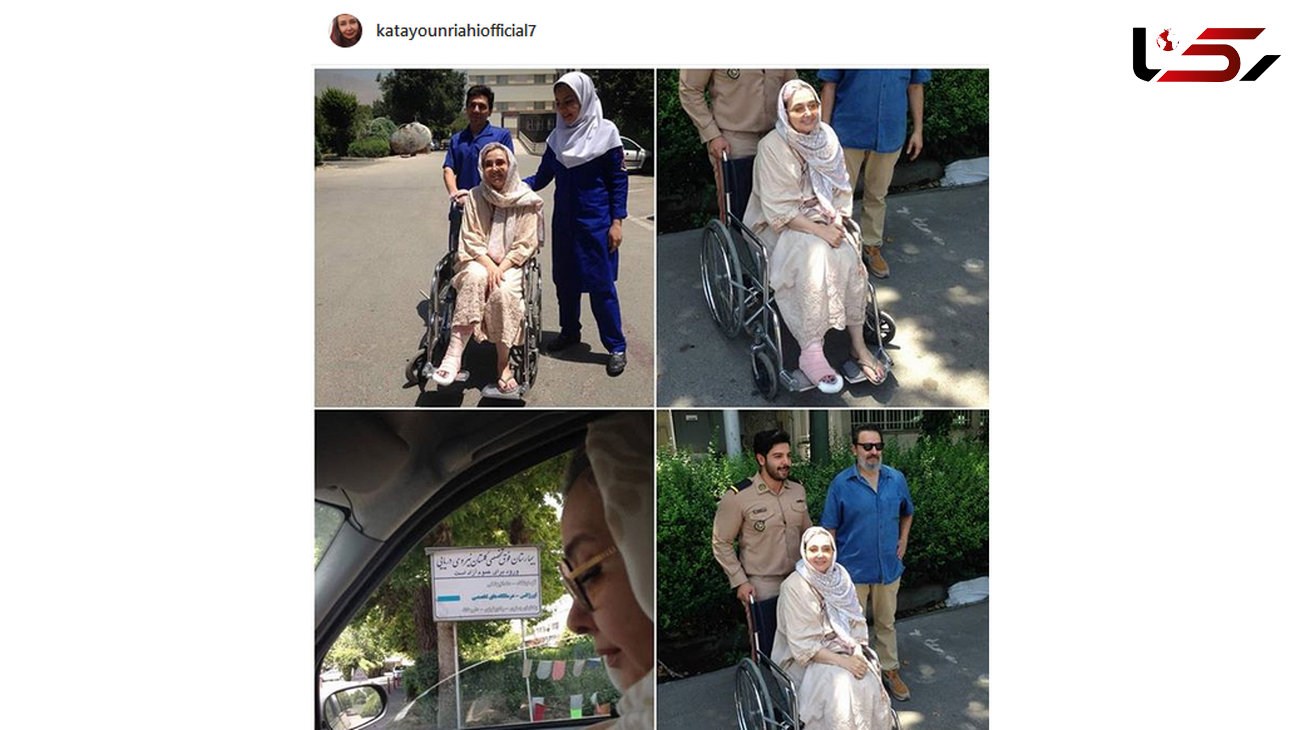 خانم بازیگر ایرانی به بیمارستان رفت +عکس