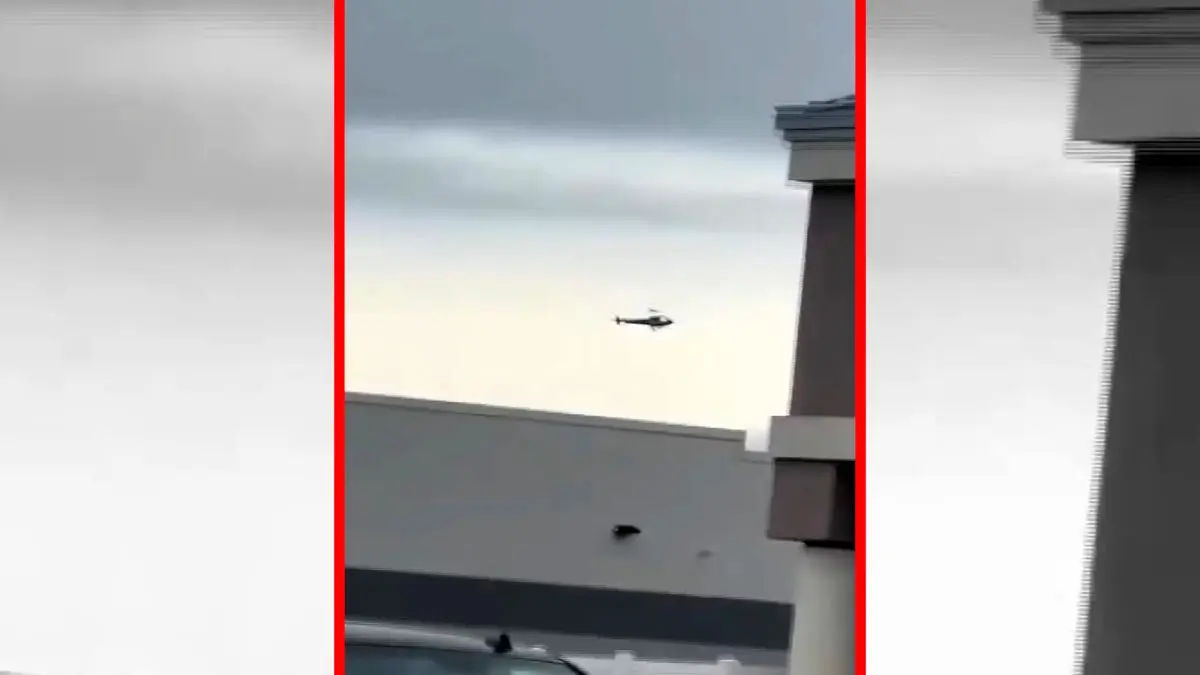 فیلم برخورد دو بالگرد در نیوجرسی آمریکا