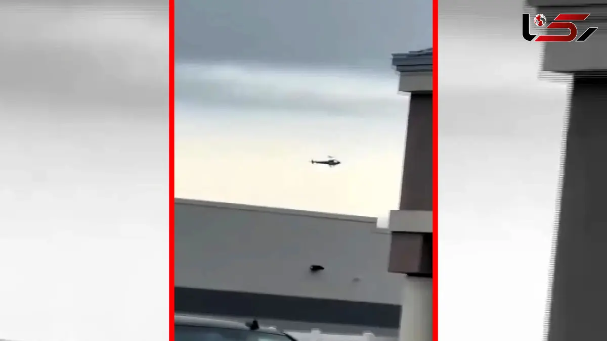 فیلم برخورد دو بالگرد در نیوجرسی آمریکا