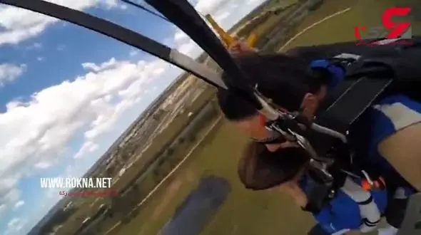 لحظه خواستگاری بر فراز ابرها  + فیلم