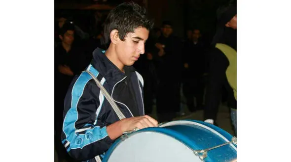 عکس/ طبل زنی وینگر پرسپولیس در نوجوانی