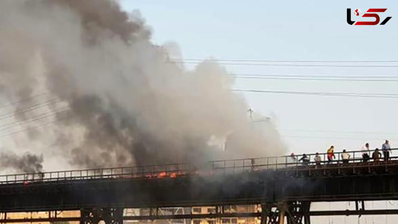 گرما، پل تاریخی اهواز  را به آتش کشید+ عکس