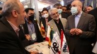 بازدید رئیس مجلس شورای اسلامی از غرفه فولاد مبارکه در نمایشگاه جانبی نخستین رویداد بین‌المللی خصوصی‌سازی اقتصاد ایران 