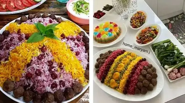 ایده‌ های جدید برای تزئین آلبالو پلو مجلسی و نکات حرفه‌ ای