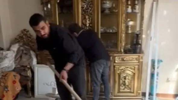 فیلم لحظاتی دردناک و تلخ از آواربرداری منزل سرلشکر باقری /  خانه‌ای که شهیده سرجدا دارد !