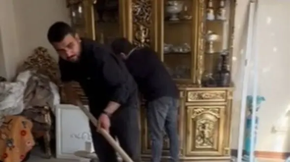 فیلم لحظاتی دردناک و تلخ از آواربرداری منزل سرلشکر باقری /  خانه‌ای که شهیده سرجدا دارد !
