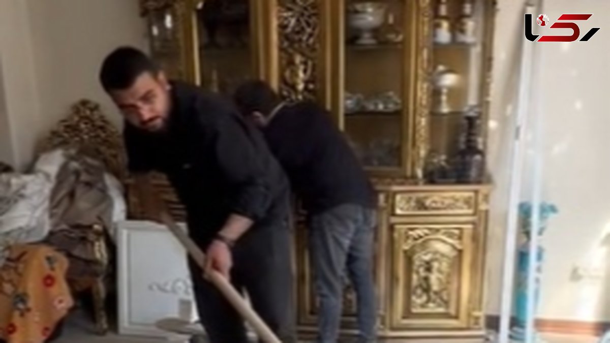 فیلم لحظاتی دردناک و تلخ از آواربرداری منزل سرلشکر باقری / خانهای که شهیده سرجدا دارد !