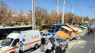 تصادف زنجیره‌ای در شیراز یک فوتی و دو مصدوم داشت