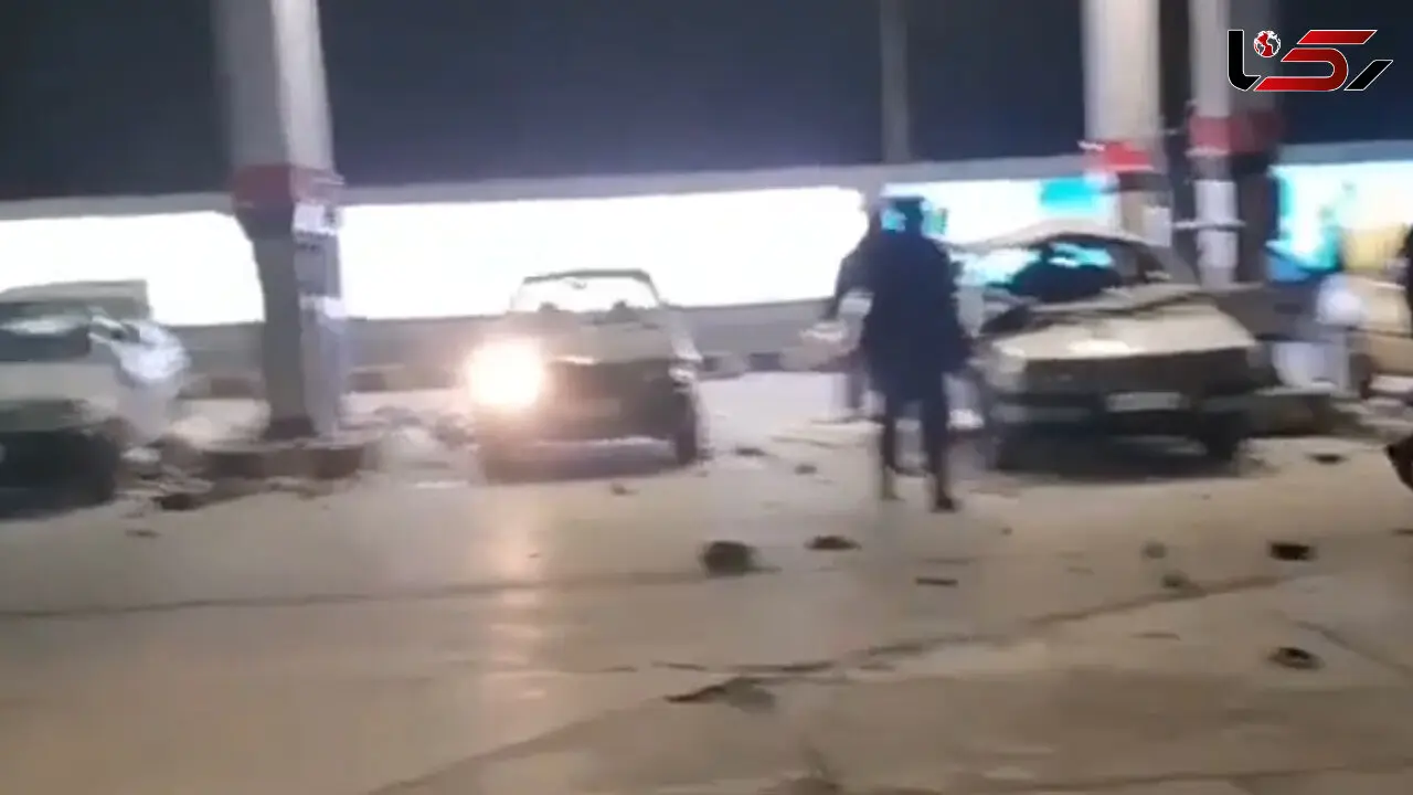 فیلم صحنه انفجار در جایگاه سوخت زاهدان/ موج انفجار بالا بود