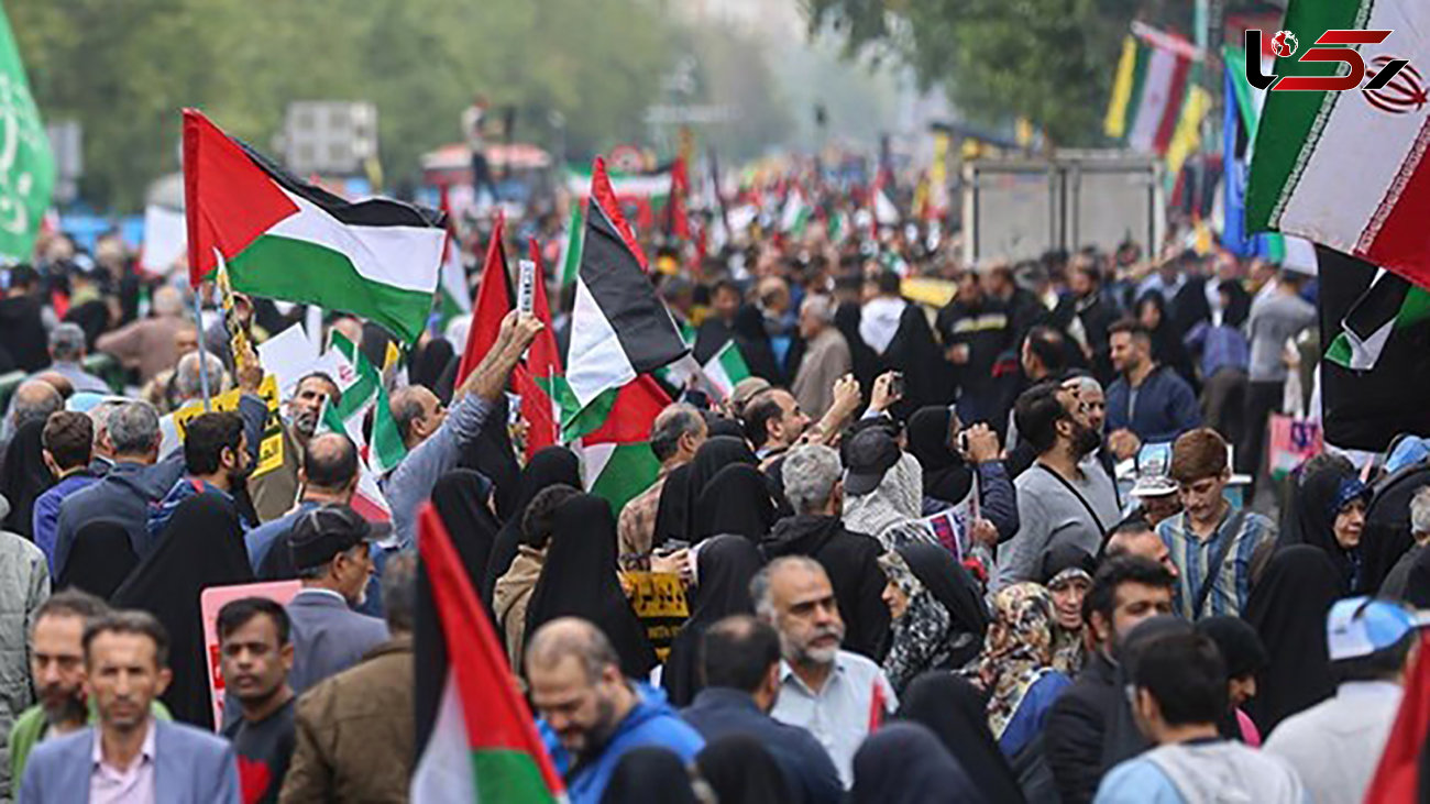 راهپیمایی مردمی در حمایت از مردم مظلوم فلسطین برگزار شد
