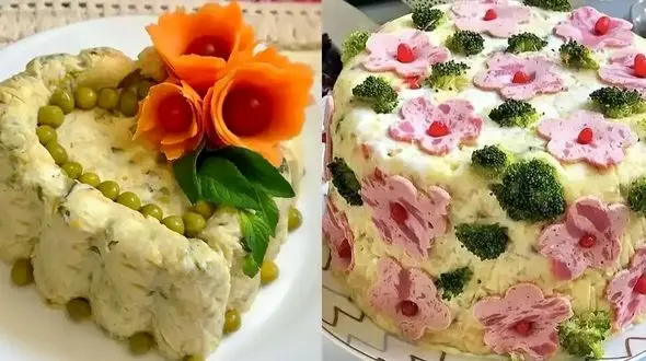 چگونه سالاد الویه را به زیباترین شکل ممکن تزئین کنیم؟