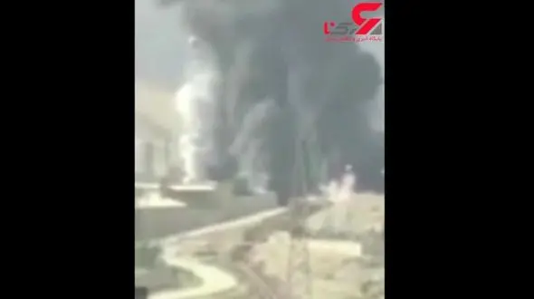 فیلم آتش سوزی وحشتناک ایستگاه پمپاژ نفت در رامهرمز