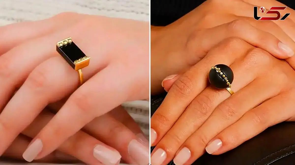 زیباترین مدل های انگشتر نگین مشکی برای تیپ جذاب بانوان