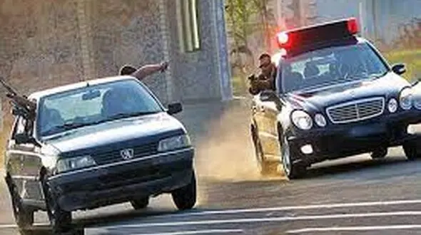 تعقیب و گریز نفس گیر پلیس برای توقیف خودرو مسروقه